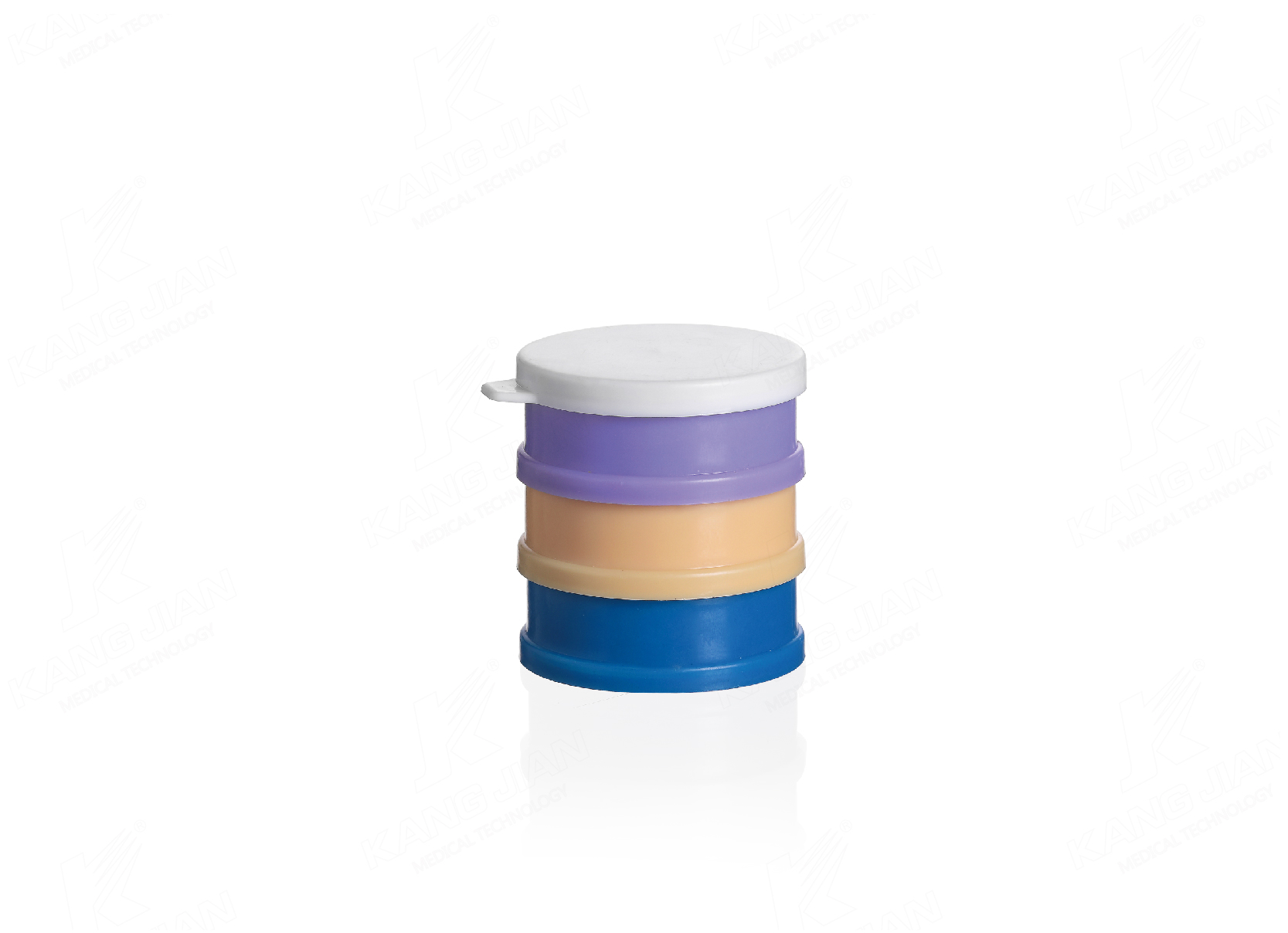 Tazza medicinale multicolore a tre strati